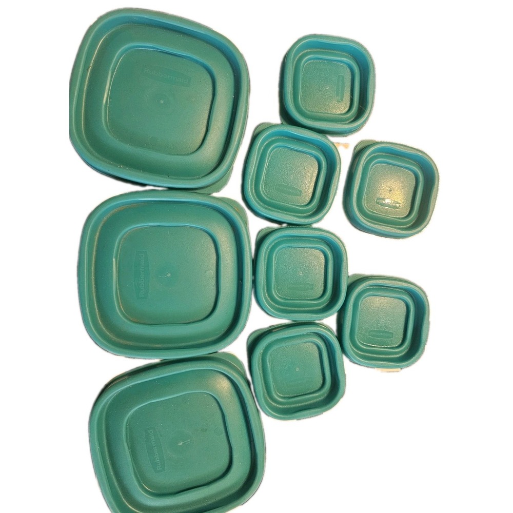 Rubbermaid Teal Turquoise Replacement Lid Cover 4" , 2''